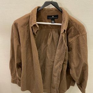 Vintage Brown Button Down